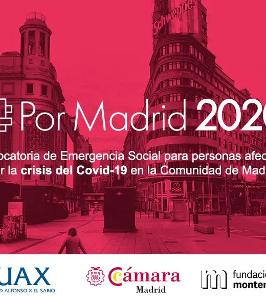 #PorMadrid2020: Convocatoria de Emergencia Social en la Comunidad de Madrid